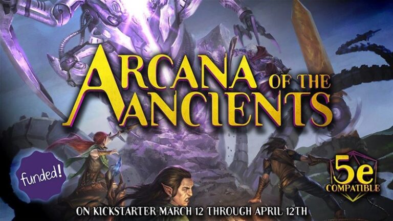 Monte Cook running Arcana of the Ancients Science-Fantasy Setting Book Kickstarter