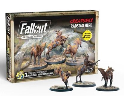 Radstag Herd Available Now for Fallout: Wasteland Warfare