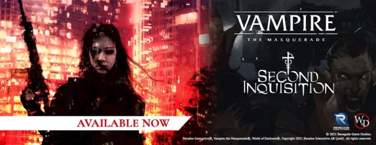 Vampire: The Masquerade: Second Inqusition PDF Now Available