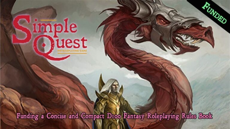 SimpleQuest D100 RPG Up On Kickstarter