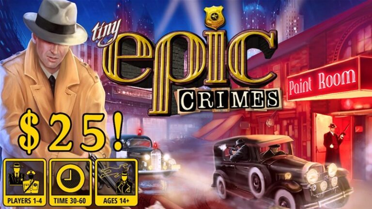 Gamelyn Games Launches Tiny Epic Crimes Kickstarter