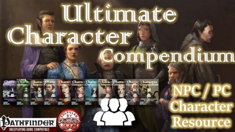 Ultimate Character Compendium for RPGs Up On Kickstarter