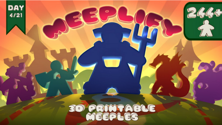 Meeplify: 3D Printable Meeples for Board Games and TTRPGs – On Kickstarter Now
