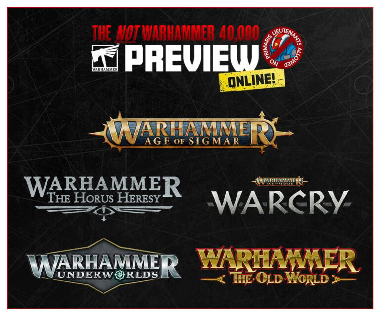 Games Workshop to Host “Not Warhammer 40,000” Preview Event on July 1st