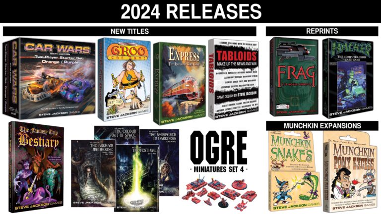 Steve Jackson Games Unveils 2024 Lineup with New Titles and Collector’s Editions