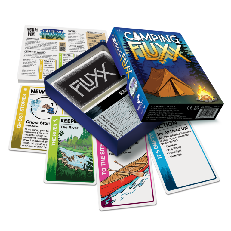 Looney Labs Unveils “Camping Fluxx” – A Fresh Take on the Classic Card Game