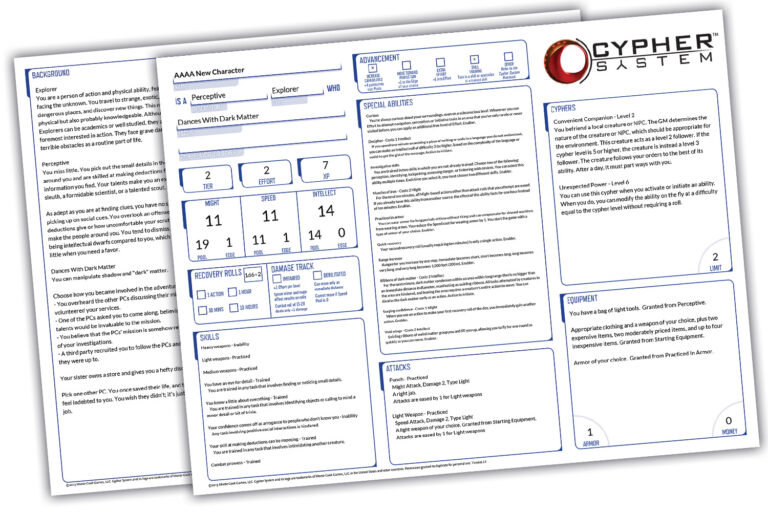 Monte Cook Games Launches Cypher Tools