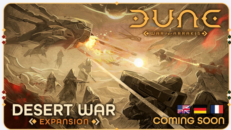 CMON Announces Pre-Order for New ‘Desert War’ Expansion of Dune: War for Arrakis