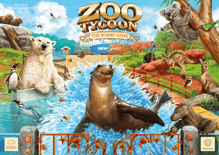 Treeceratops Announces “New Shores” Expansion for Zoo Tycoon Board Game