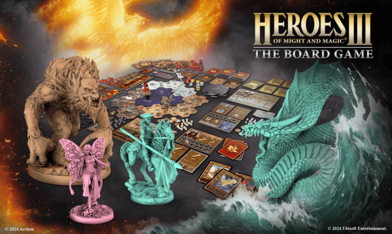 Heroes of Might & Magic III Board Game Returns to Gamefound with Three New Expansions